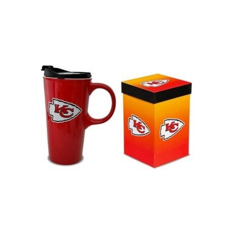 TAZA TRAVEL LATTE CHIEFS 17OZ CON CAJA DE REGALO