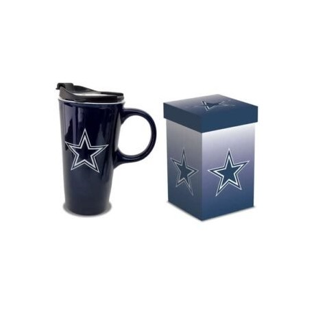 TAZA TRAVEL LATTE COWBOYS 17OZ CON CAJA DE REGALO