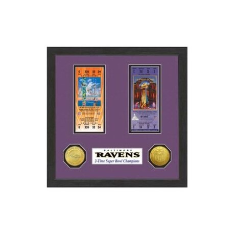 CUADRO SUPER BOLW TICKETS RAVENS 12″ x 12″