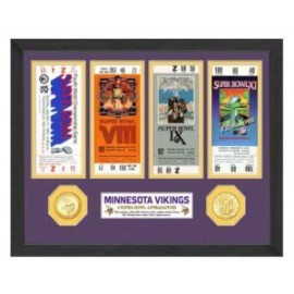 CUADRO SUPER BOLW TICKETS VIKINGS 12″ x 15″