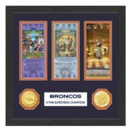 CUADRO SUPER BOLW TICKETS BRONCOS 12″ x 12″