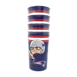 VASOS 4PK CUP PARTY NEW ENGLAND PATRIOTS