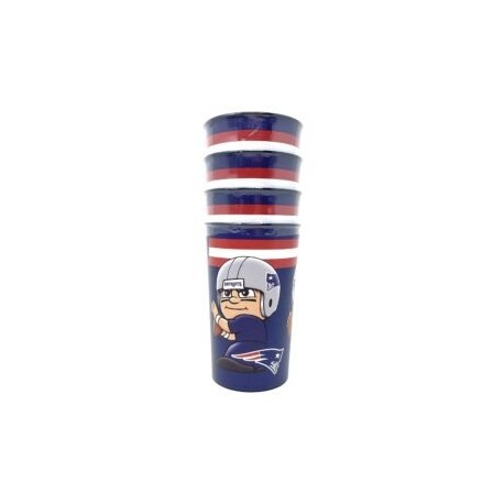 VASOS 4PK CUP PARTY NEW ENGLAND PATRIOTS