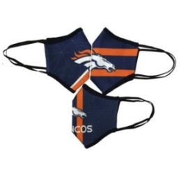 CUBREBOCAS DENVER BRONCOS 3PACK