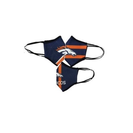 CUBREBOCAS DENVER BRONCOS 3PACK