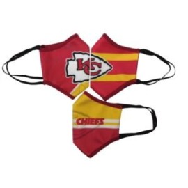 CUBREBOCAS KANSAS CITY CHIEFS 3PACK