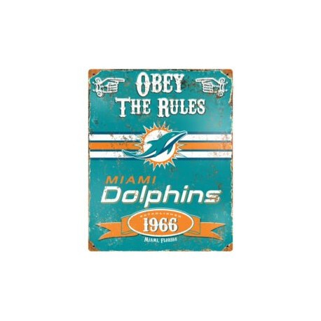 LETRERO METALICO DOLPHINS