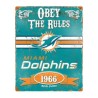 LETRERO METALICO DOLPHINS