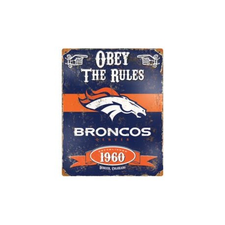 LETRERO METALICO BRONCOS