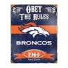 LETRERO METALICO BRONCOS