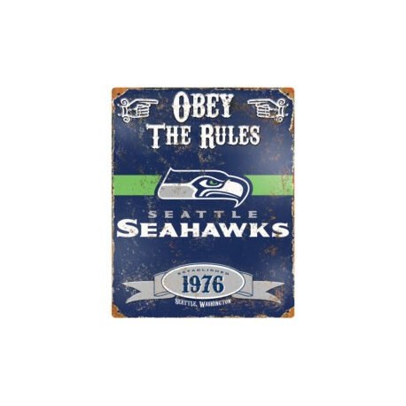 LETRERO METALICO SEAHAWKS