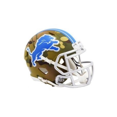 MINI CASCO SPEED CAMO DETROIT LIONS RIDDELL