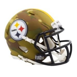 MINI CASCO SPEED CAMO PITTSBURGH STEELERS RIDDELL