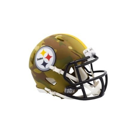 MINI CASCO SPEED CAMO PITTSBURGH STEELERS RIDDELL