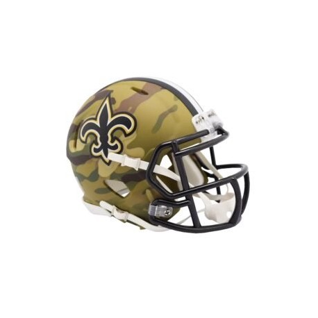 MINI CASCO SPEED CAMO NEW ORLEANS SAINTS RIDDELL