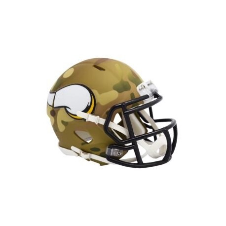 MINI CASCO SPEED CAMO MINNESOTA VIKINGS RIDDELL