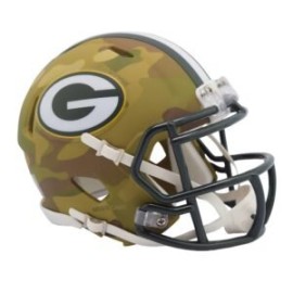 MINI CASCO SPEED CAMO GREEN BAY PACKERS RIDDELL