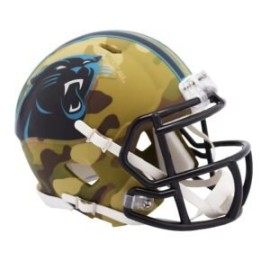 MINI CASCO SPEED CAMO CAROLINA PANTHERS RIDDELL