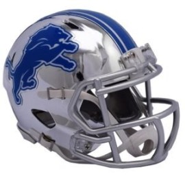 MINI CASCO SPEED CHROME DETROIT LIONS