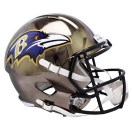 MINI CASCO SPEED CHROME BALTIMORE RAVENS