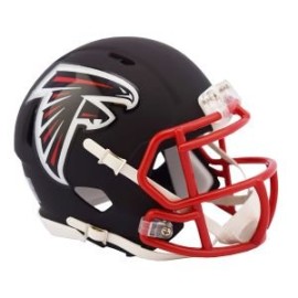 MINI CASCO SPEED FLAT BLACK ATLANTA FALCONS