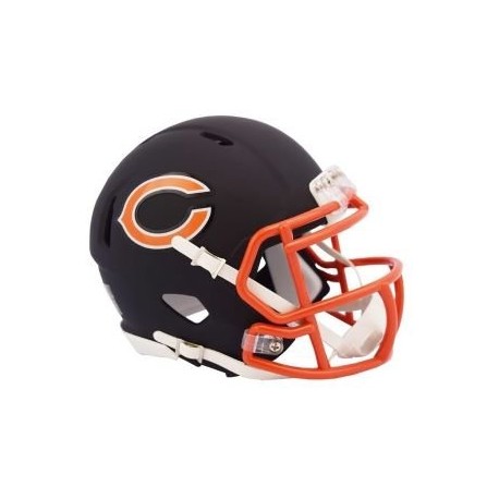 MINI CASCO SPEED FLAT BLACK CHICAGO BEARS