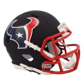 MINI CASCO SPEED FLAT BLACK HOUSTON TEXANS