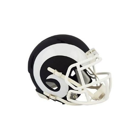 MINI CASCO SPEED FLAT BLACK LOS ANGELES RAMS