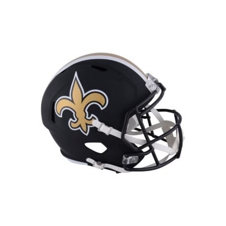 MINI CASCO SPEED FLAT BLACK NEW ORLEANS SAINTS