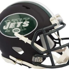 MINI CASCO SPEED FLAT BLACK NEW YORK JETS