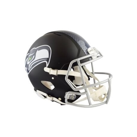 MINI CASCO SPEED FLAT BLACK SEATTLE SEAHAWKS