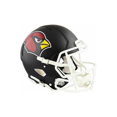 MINI CASCO SPEED FLAT BLACK ARIZONA CARDINALS RIDDELL