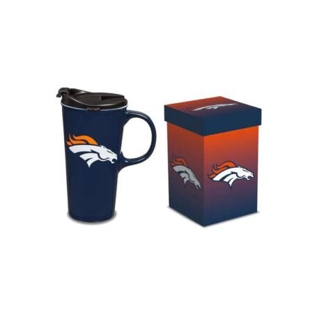 TAZA TRAVEL LATTE BRONCOS 17OZ CON CAJA DE REGALO