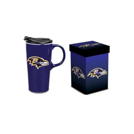 TAZA TRAVEL LATTE RAVENS 17OZ CON CAJA DE REGALO