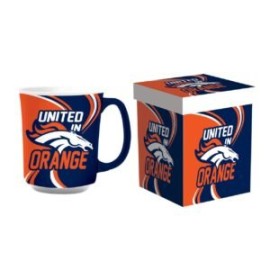 TAZA BOXED BRONCOS 140Z CON CAJA DE REGALO