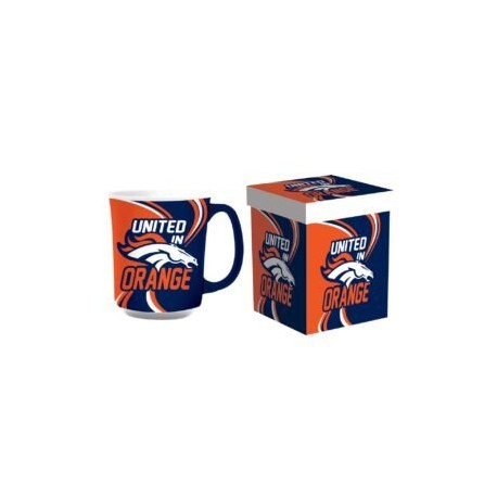 TAZA BOXED BRONCOS 140Z CON CAJA DE REGALO