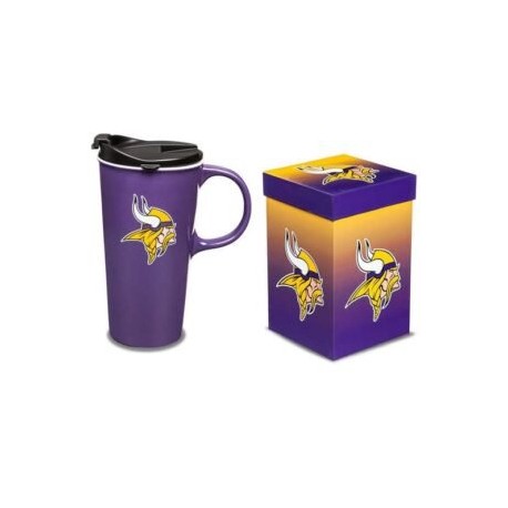 TAZA TRAVEL LATTE VIKINGS 17OZ CON CAJA DE REGALO