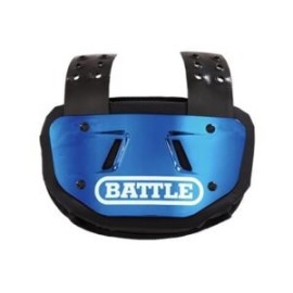 BACK PLATE BATTLE CHROME BLUE ADULTO