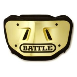 BACK PLATE BATTLE CHROME GOLD ADULTO