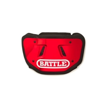 BACK PLATE BATTLE CHROME RED ADULTO